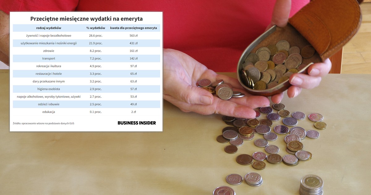 Portfel polskiego emeryta bez tajemnic. Średnia emerytura, wydatki i sprzęty [TABELE]
