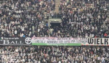 Antyrządowy transparent na Legii! "Zwodzicie dwa lata...."