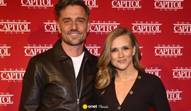 Agnieszka Kaczorowska i Marcin Rogacewicz w objęciach. Tak się prezentowali na premierze - Plejada