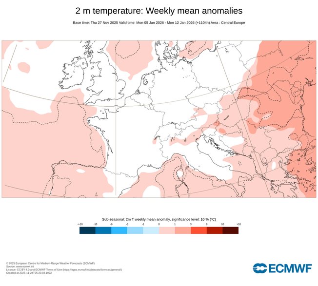 W styczniu temperatury mają się kształtować w okolicach normy