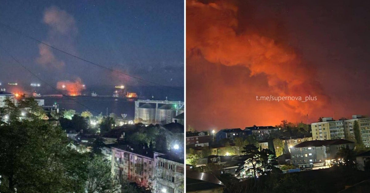 Atak dronów na rosyjski port. Uszkodzony tankowiec i terminal naftowy - Onet