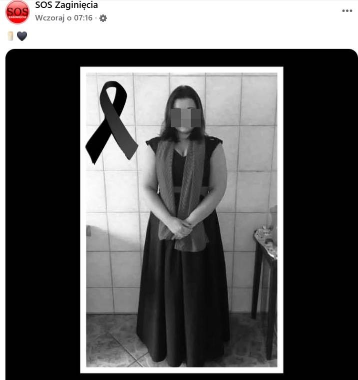 Tragiczny finał poszukiwań Aleksandry z Warszawy