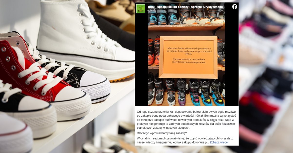 Sklep Tuttu wprowadził opłatę za mierzenie obuwia. W komentarzach burza