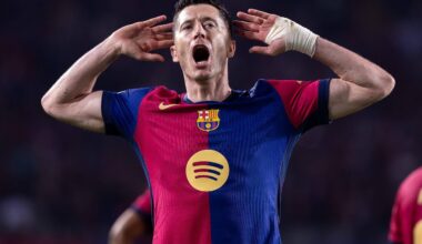 Robert Lewandowski goni top10 strzelców wszech czasów Barcelony. Ile mu brakuje?