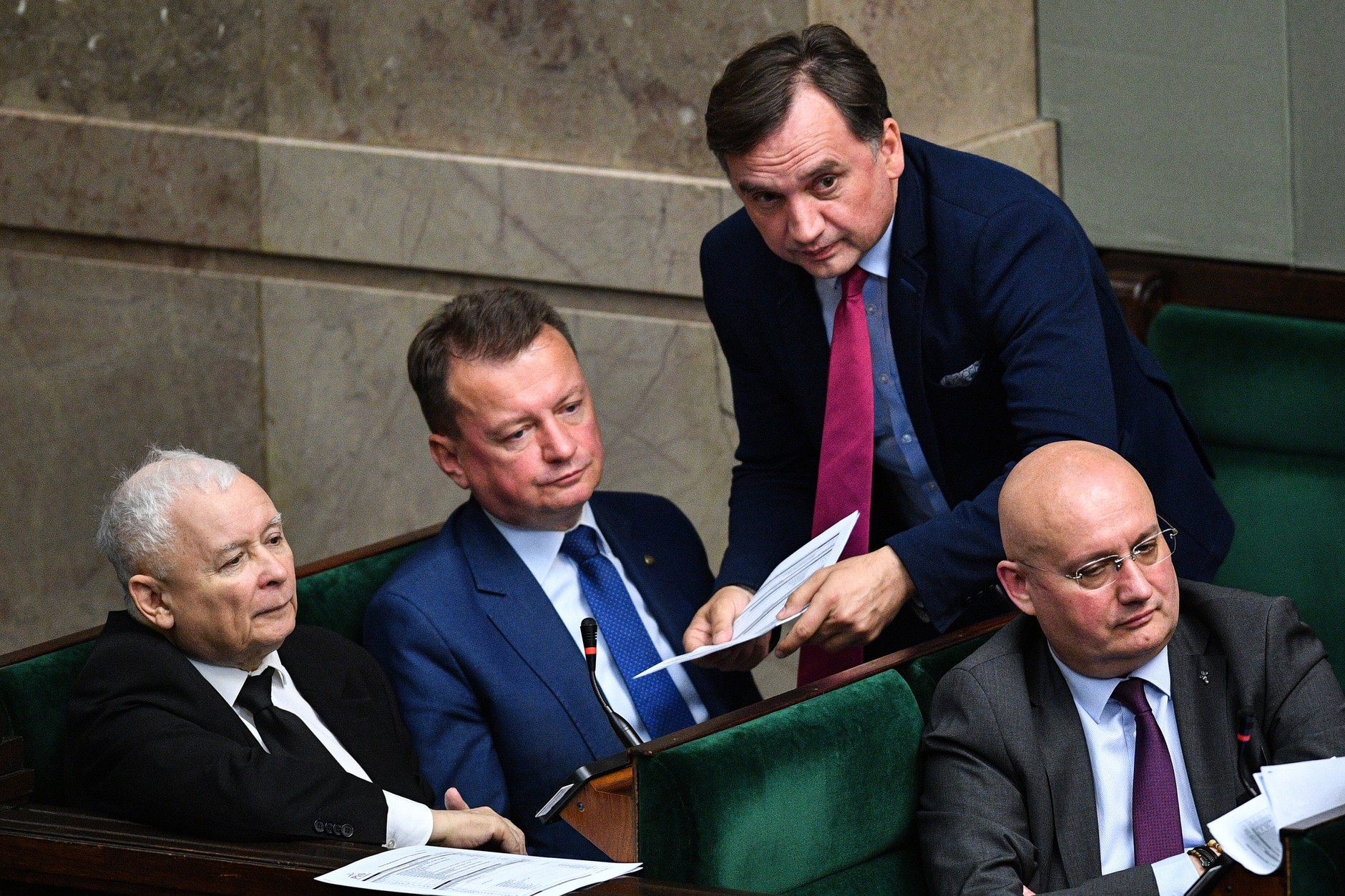 Jarosław Kaczyński, Mariusz Błaszczak i Zbigniew Ziobro