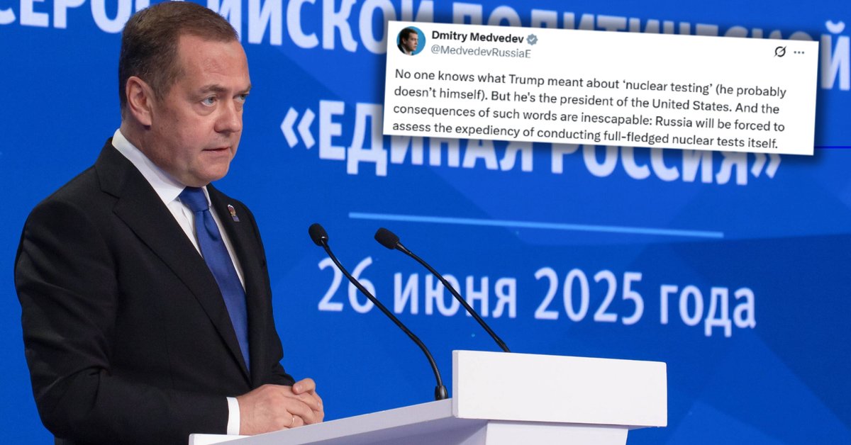 Dmitrij Miedwiediew grozi światu. "Konsekwencje są nieuniknione" - Onet