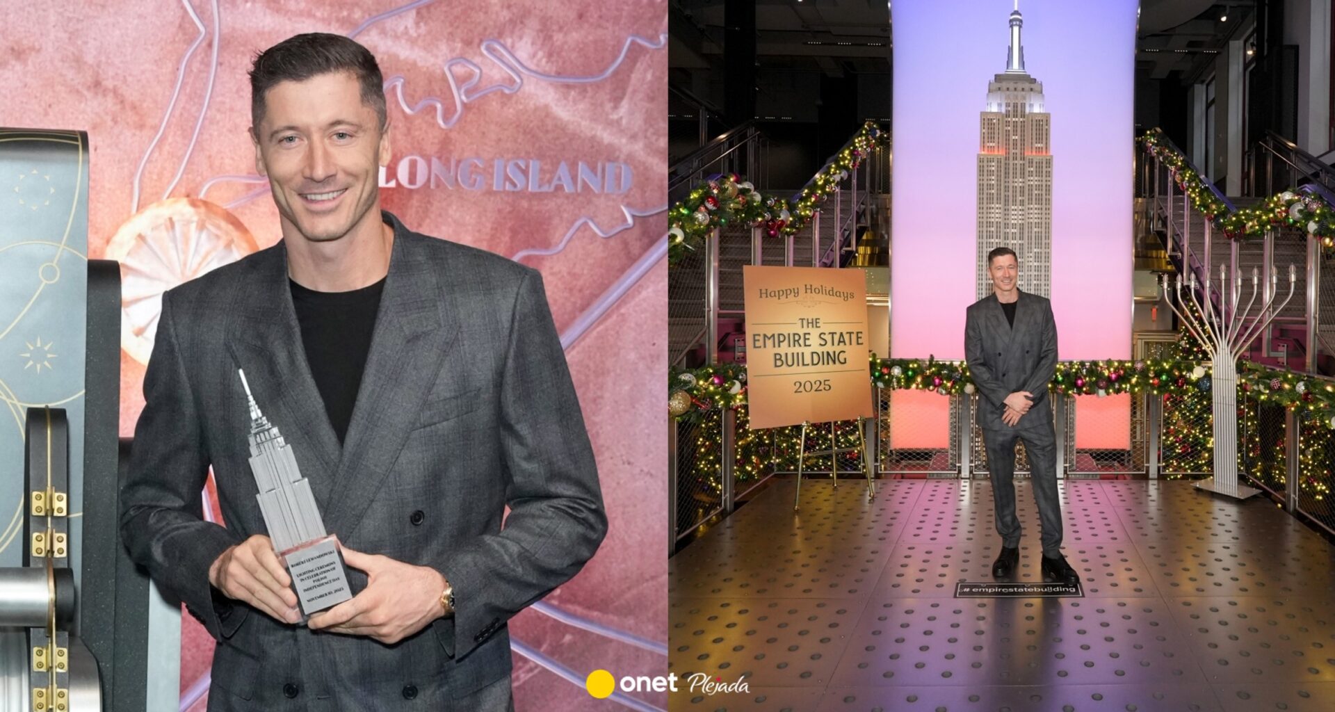 Robert Lewandowski rozświetlił Nowy Jork. Wszystko z okazji Święta Niepodległości