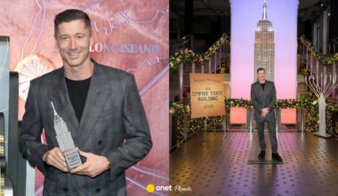 Robert Lewandowski rozświetlił Nowy Jork. Wszystko z okazji Święta Niepodległości