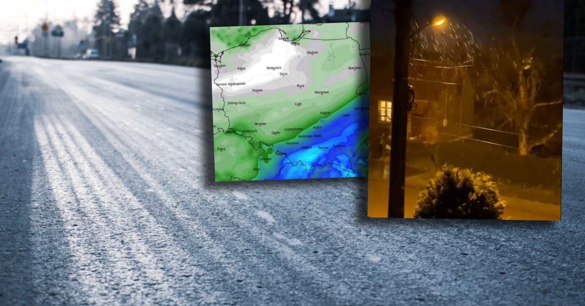 Spadł pierwszy śnieg. Sieć obiegły nagrania, IMGW wydał ostrzeżenia