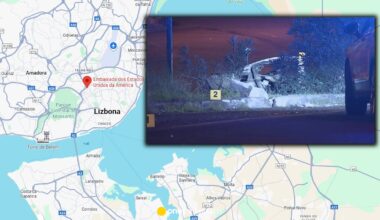 Przerażający wypadek przed ambasadą USA w Portugalii