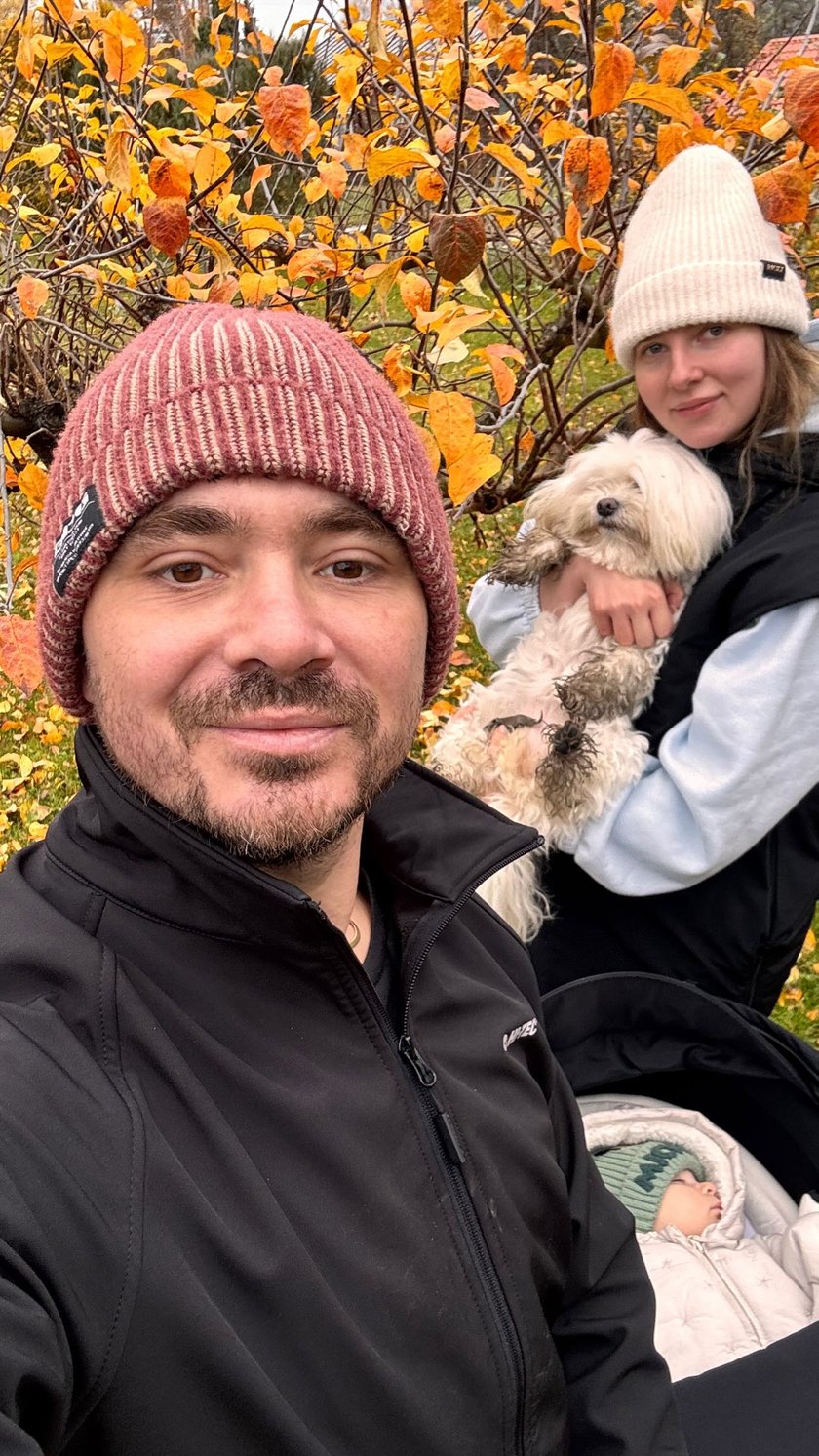 Daniel chwalił się zdjęciami z żoną i synem.