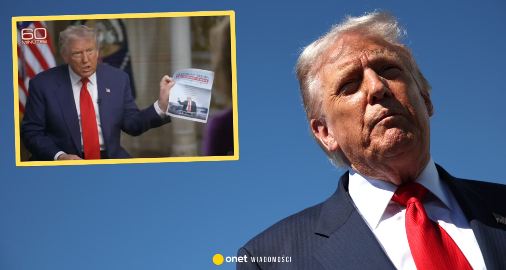 Donald Trump nagle wyjął z kieszeni kartkę. "Przyniosłem małą listę" [WIDEO]