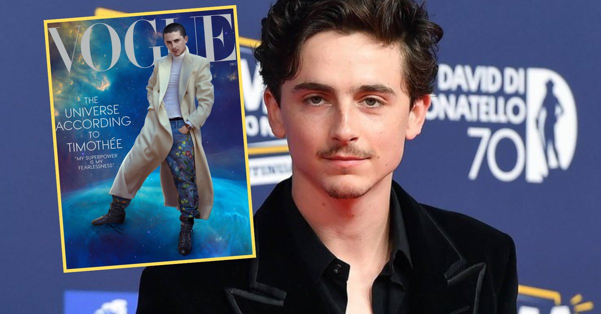 Timothée Chalamet w środku wielkiej afery. Okładka "Vogue'a" z udziałem aktora wywołała burzę