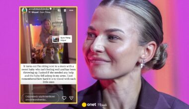 Zaskakujący lot Anny Lewandowskiej. Pomogła kobiecie z dzieckiem