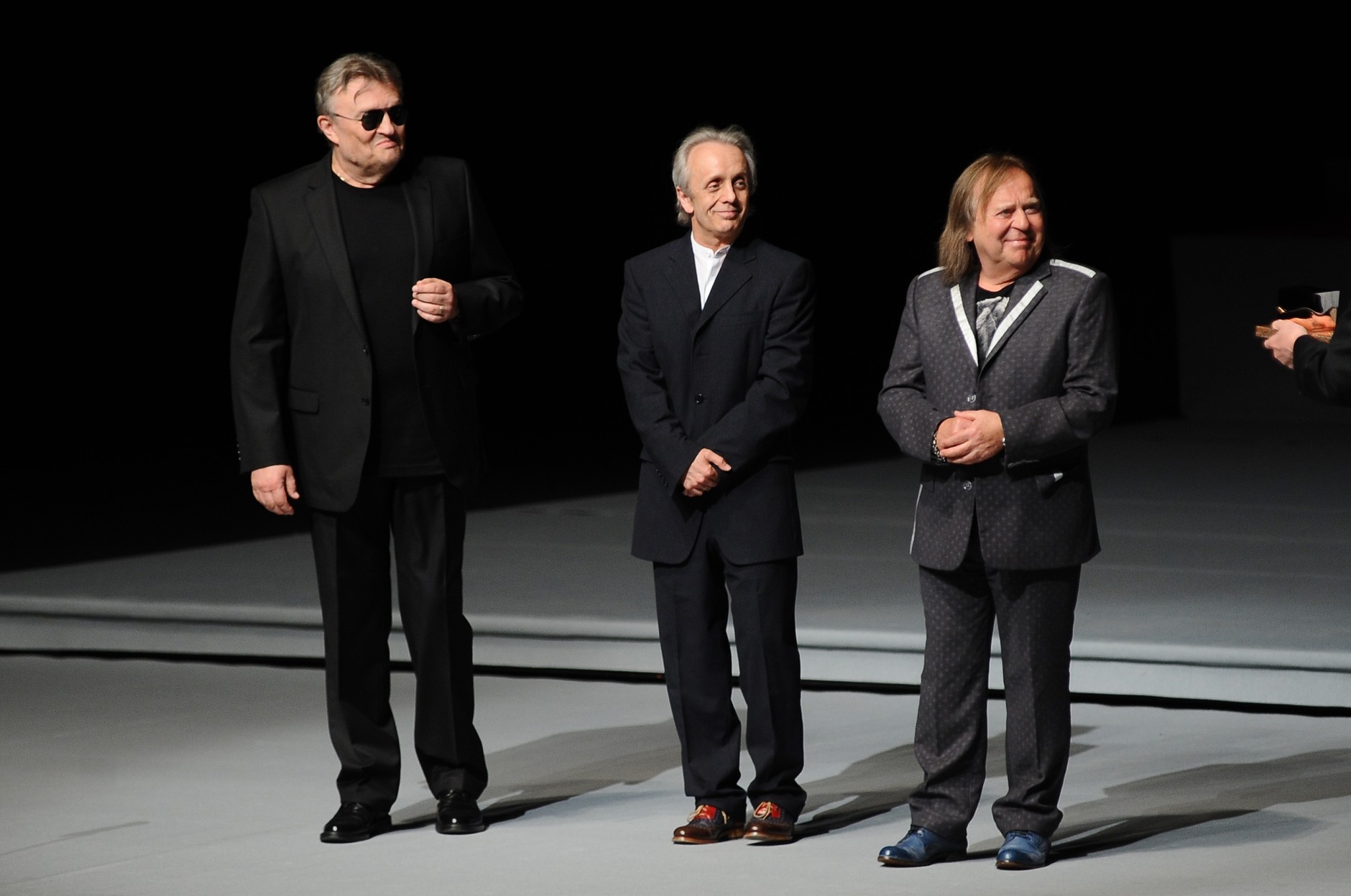 Krzysztof Cugowski, Tomasz Zeliszewski i Romuald Lipko w 2014 r.