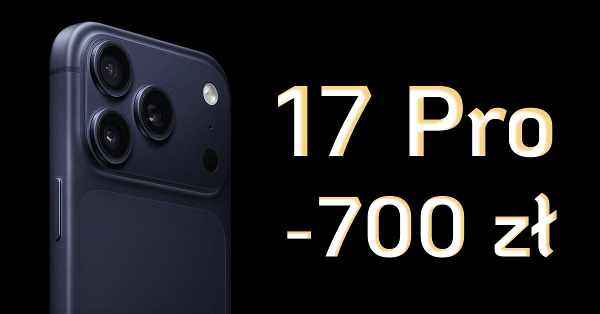 iPhone 17 Pro, 256 GB (z większą baterią!) tańszy o 700 zł - OKAZJA Allegro Black Friday Weekend