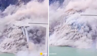 W Chinach częściowo zawalił się most. Został otwarty kilka miesięcy temu [NAGRANIE] - Onet Wiadomości