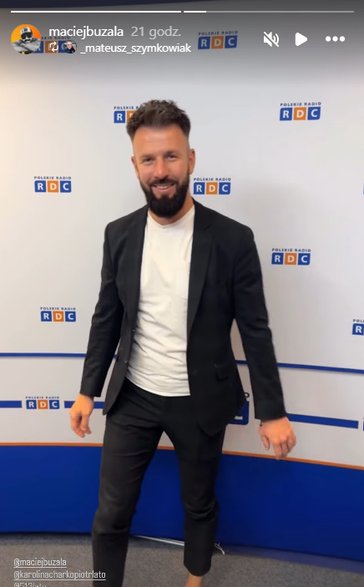 Screen z instagramowej relacji Macieja Buzały