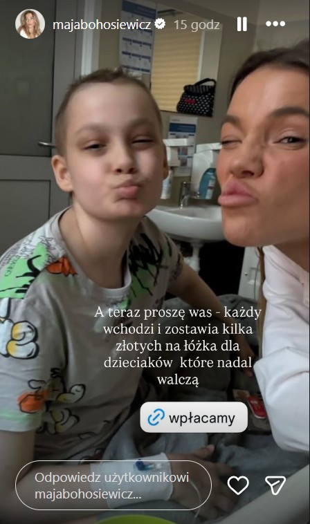 Maja Bohosiewicz z Kubą z Fundacji Herosi