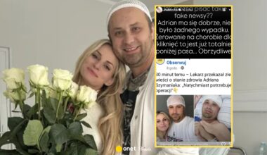 Zaskakujące informacje o Adrianie Szymaniaku. Jego żona zabrała głos