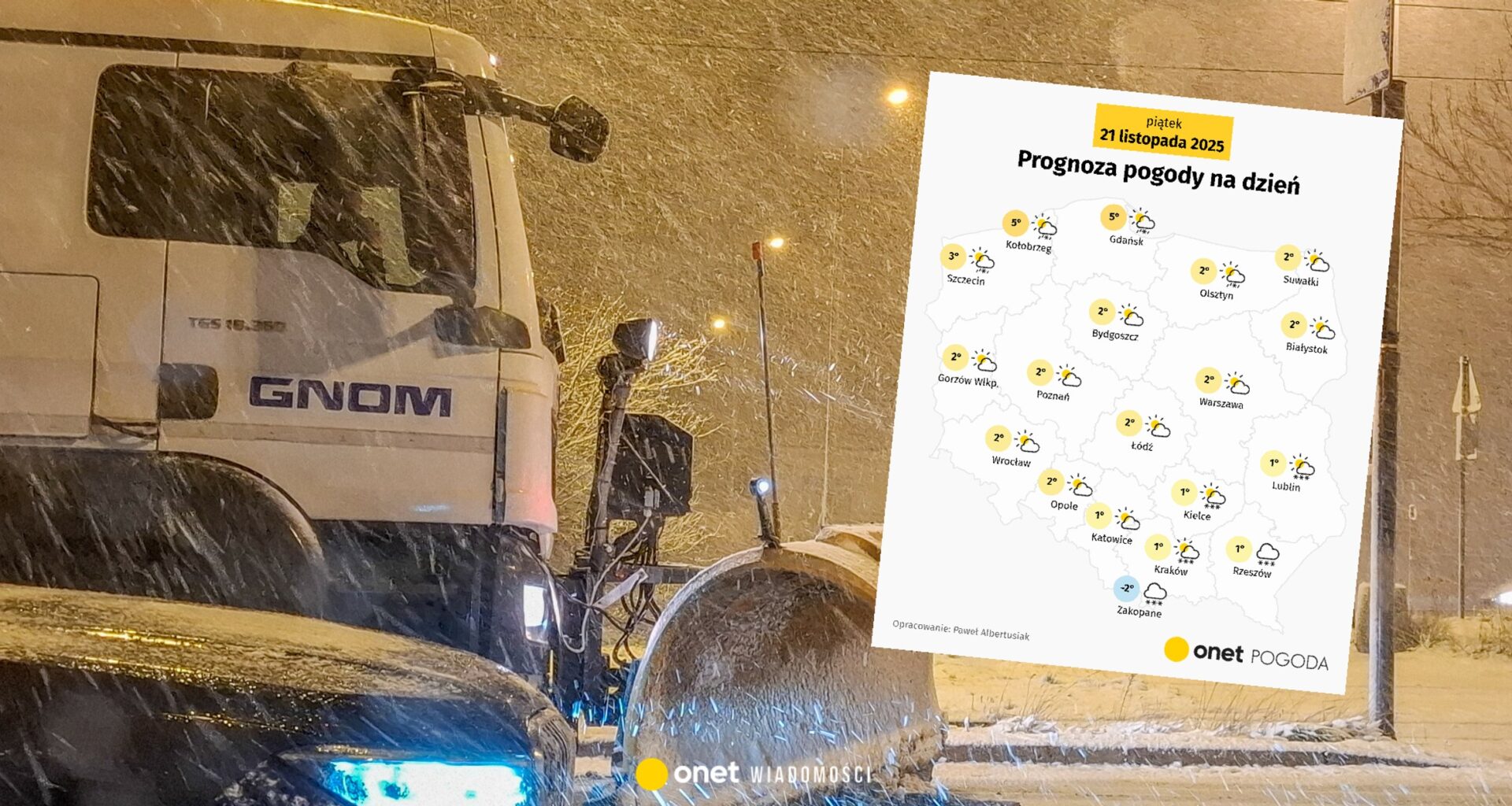 Potężna śnieżyca w piątek nad Polską. W tych regionach uderzy najmocniej