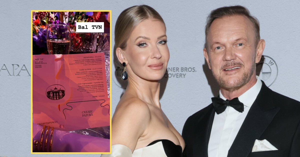 Cezary Pazura pokazał menu na Balu Fundacji TVN