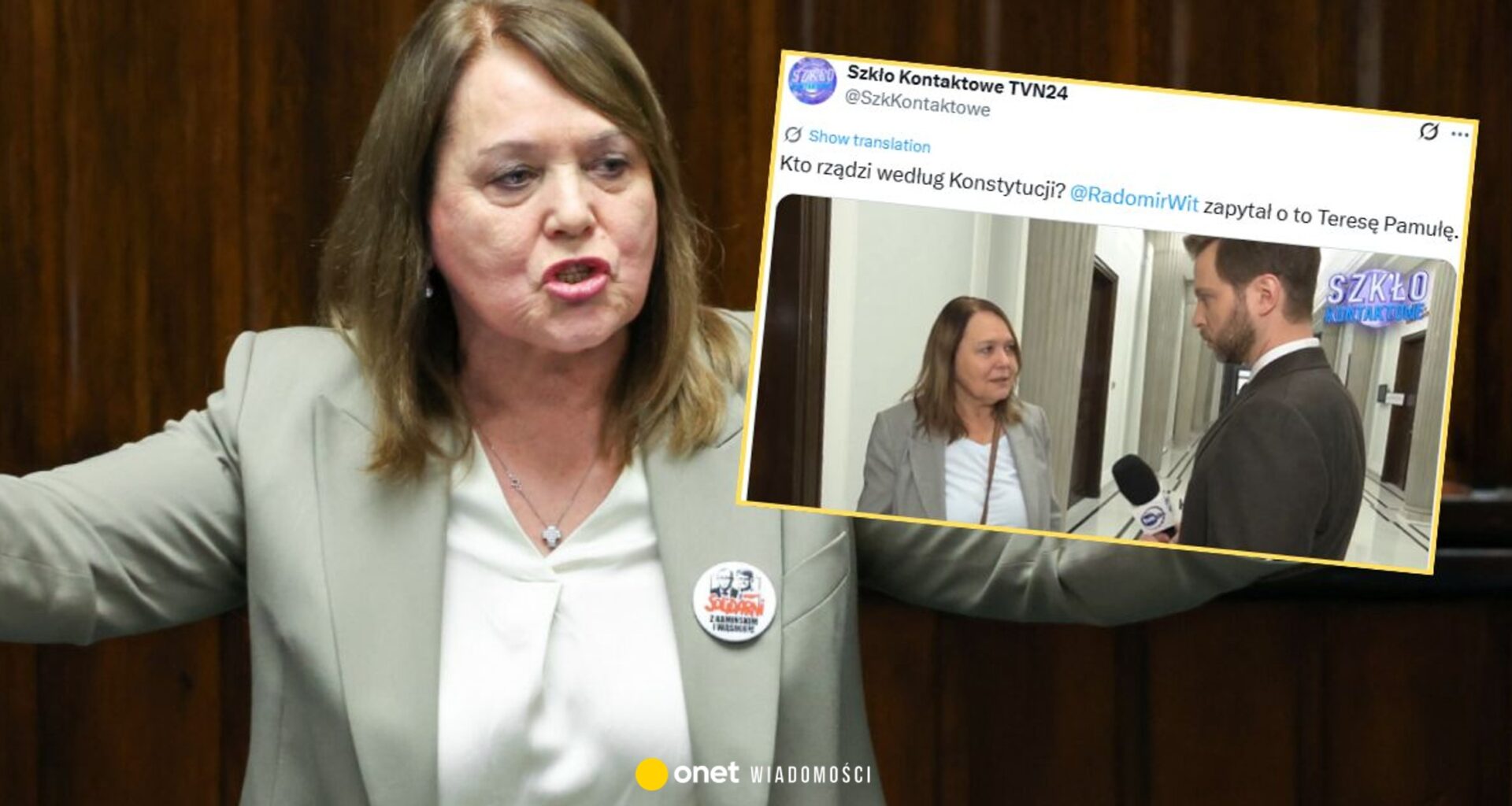 Radomir Wit spytał posłankę PiS o konstytucję. Zaskakująca odpowiedź