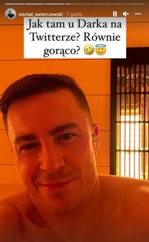 Michał Świerczewski do Dariusza Mioduskiego na Instagramie