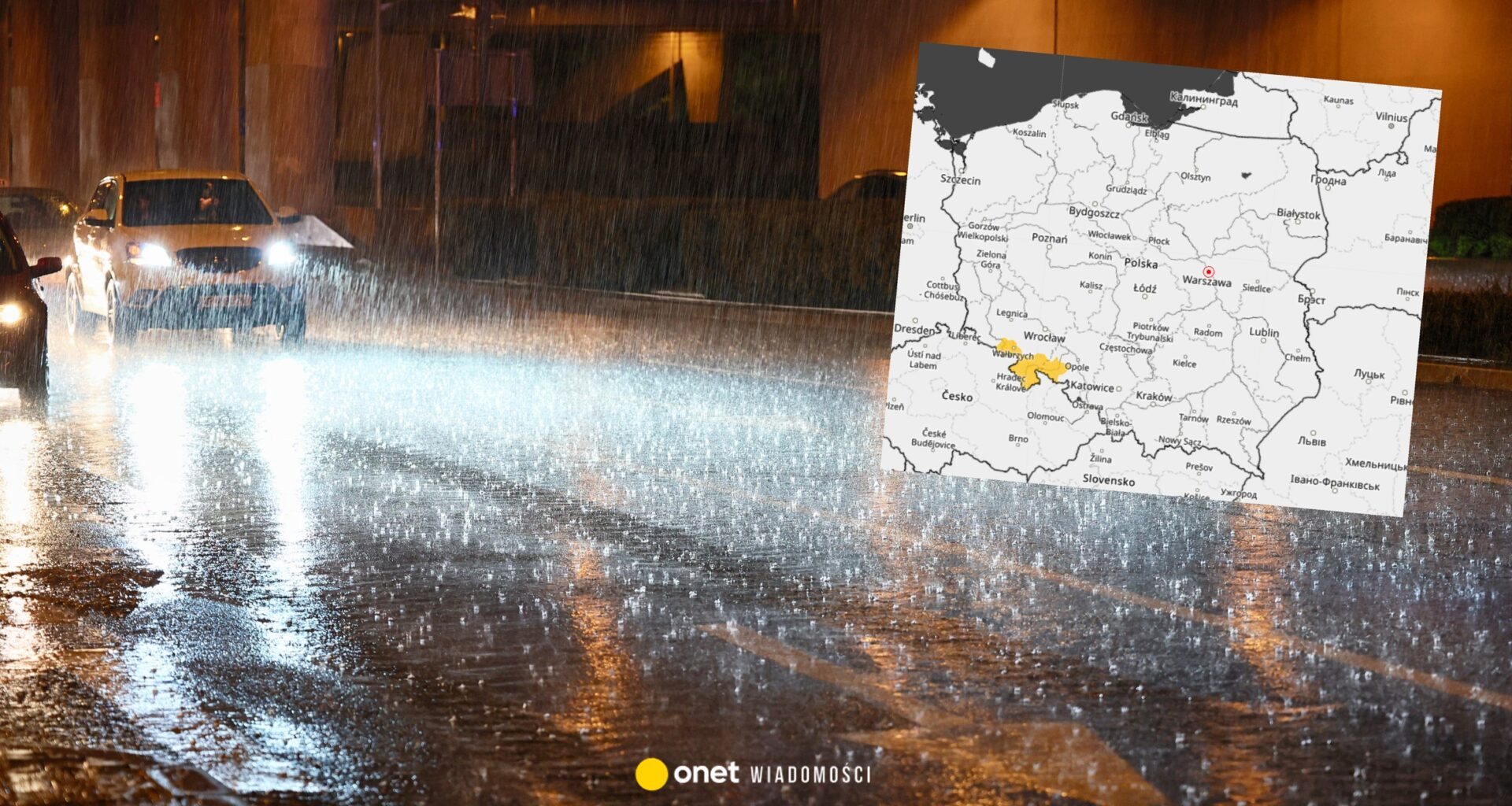 Ulewy zaatakują część Polski. IMGW wydał ostrzeżenia pierwszego stopnia