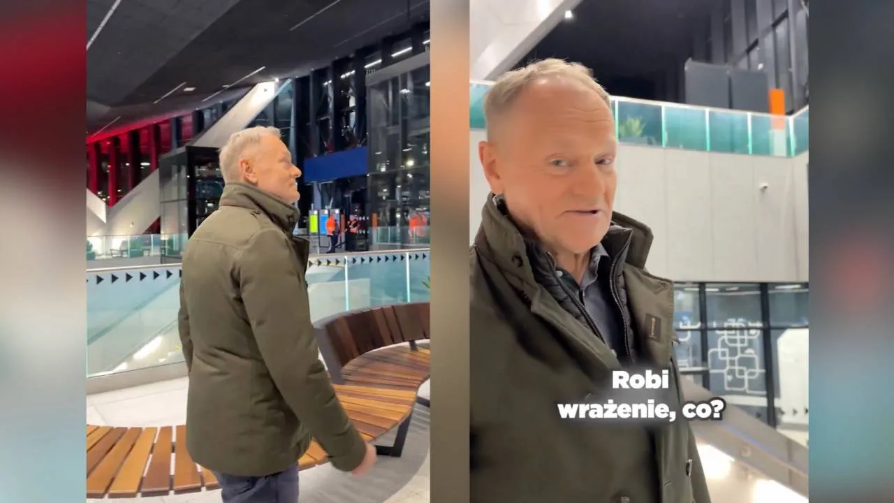 Tusk zachwyca się dworcem po modernizacji. Zapomniał, kto ją zaczął?