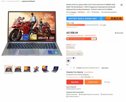 NinKear N16 Pro 2025 cena