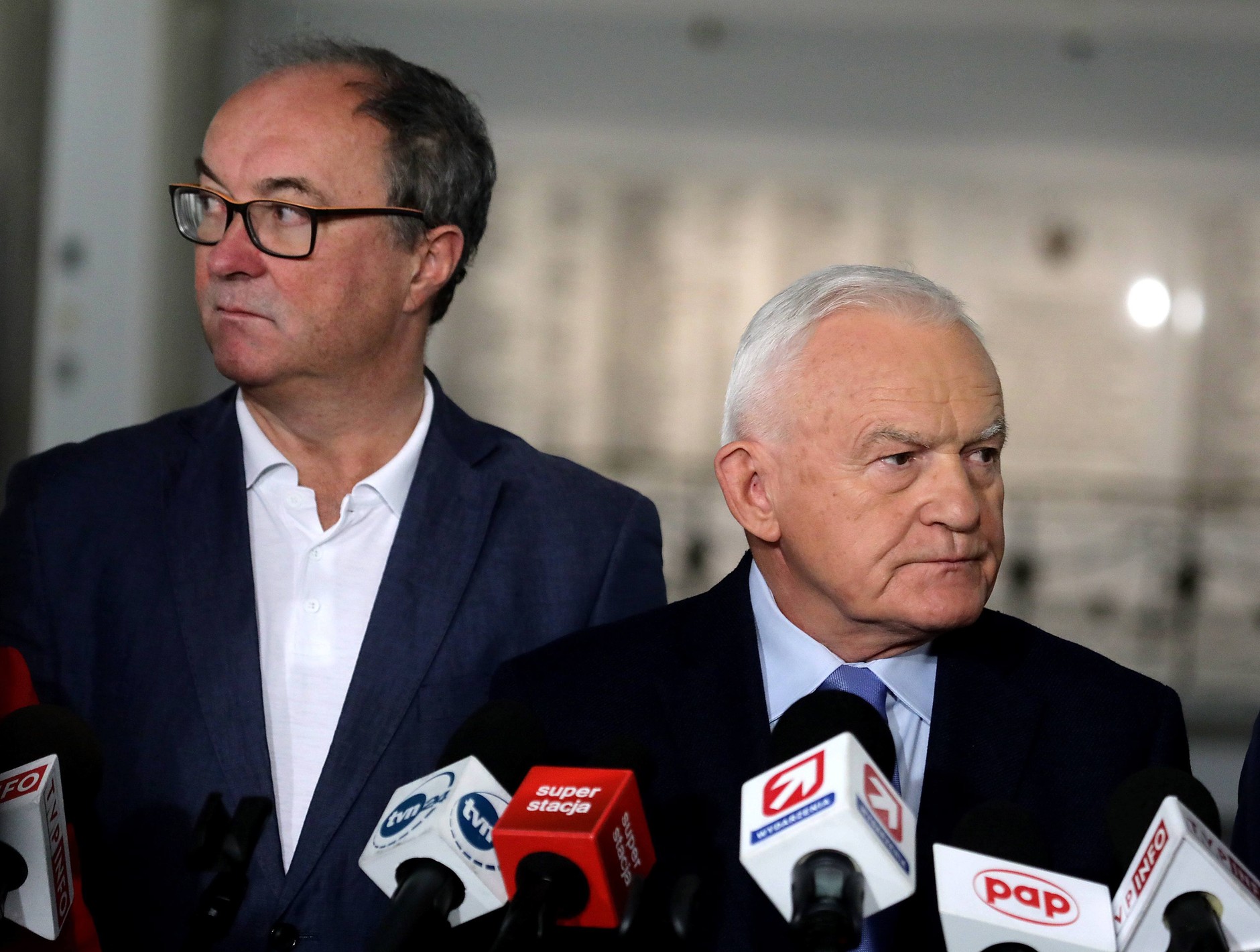 Włodzimierz Czarzasty oraz Leszek Miller w 2017 r.