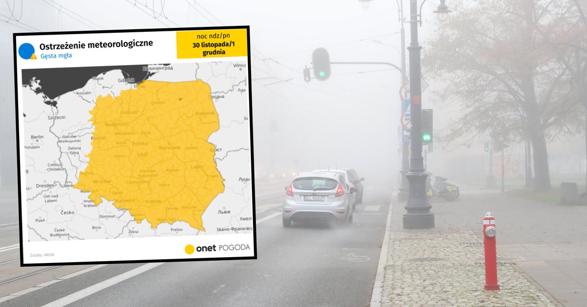 Gęste mgły będą spowijać Polskę także w kolejnych dniach