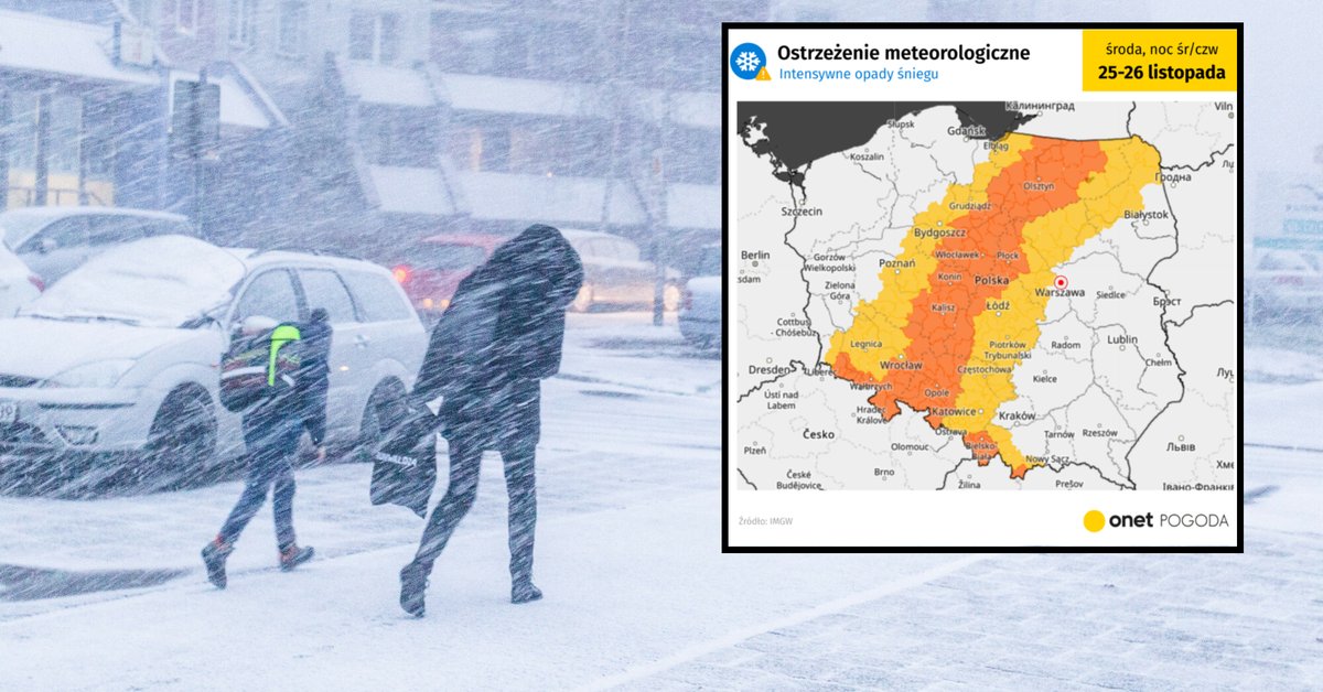 Ostrzeżenia IMGW przed śnieżycami obowiązywać będą w połowie Polski