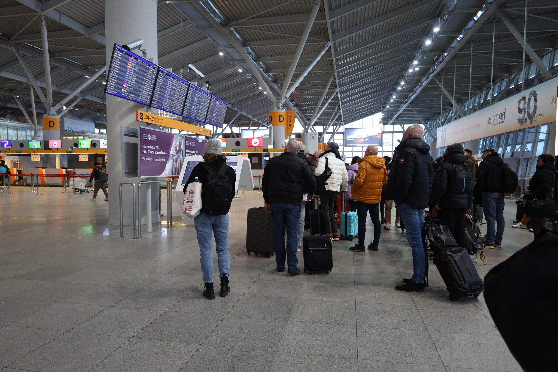 Terminal odlotów Lotniska Chopina w Warszawie
