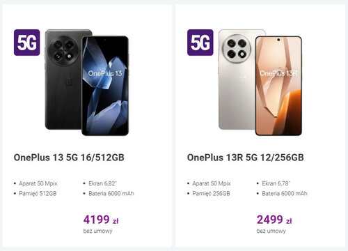 OnePlus 13 i OnePlus 13R