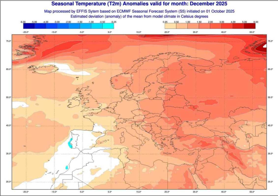 prognoza długoterminowa grudzien 2025 r. i ciepło