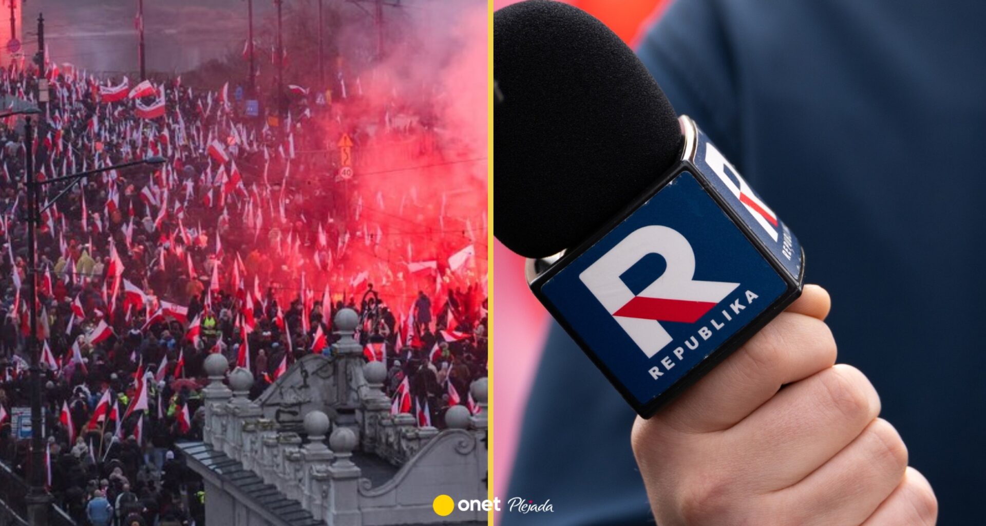 Pracownik TV Republika nie wyłączył mikrofonu. Powiedział to na Marszu Niepodległości
