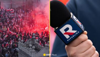 Pracownik TV Republika nie wyłączył mikrofonu. Powiedział to na Marszu Niepodległości
