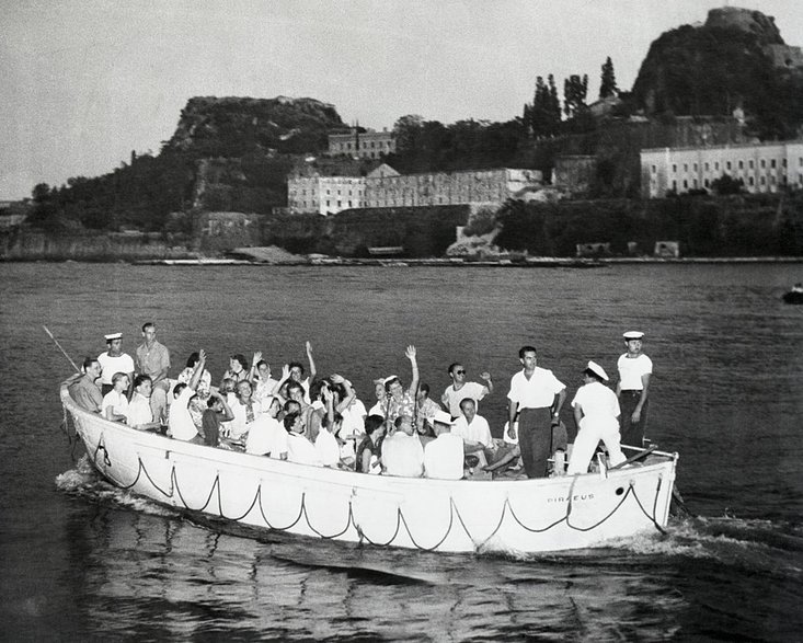 Uczestnicy Rejsu Królów w drodze na wyspę Korfu. To pierwszy przystanek wycieczki