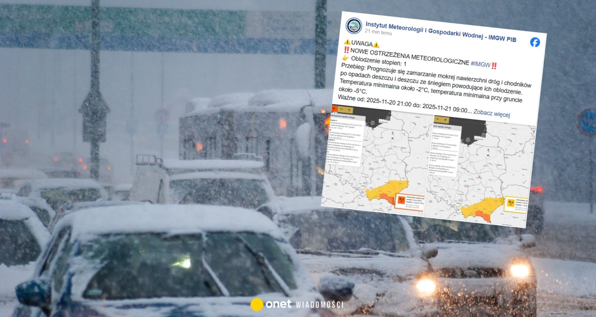 Synoptycy IMGW wskazali, gdzie spadnie 50 cm śniegu. Alarmujące prognozy