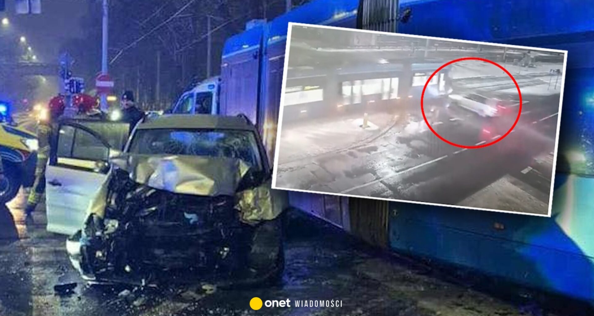 Dramatyczny pościg we Wrocławiu. Uciekał przed policją, wbił się w tramwaj