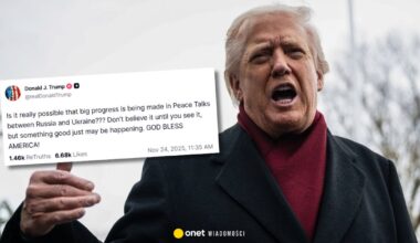 Donald Trump zabiera głos w sprawie rozmów pokojowych. Emocjonalny wpis