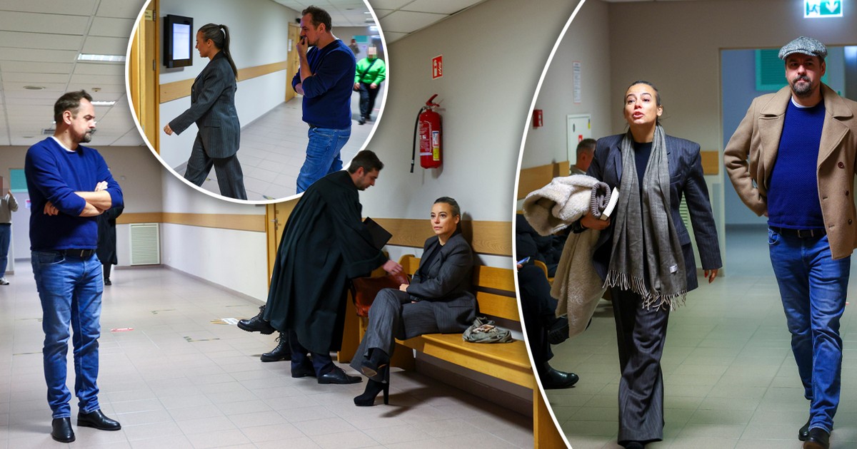 Anna Mucha sądzi się ze Smaszcz. Jej zachowanie na korytarzu mówi wszystko