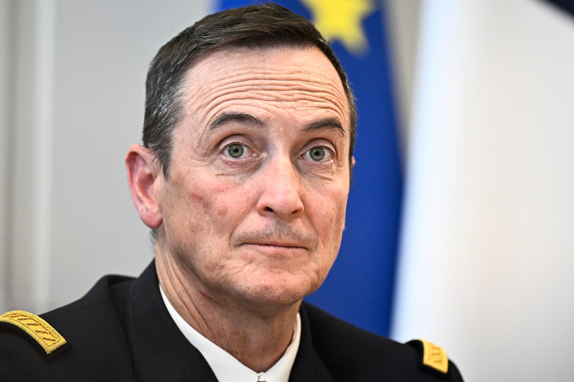 Gen. Fabien Mandon na spotkaniu w Pałacu Elizejskim. Paryż, 25 listopada 2025 r. 