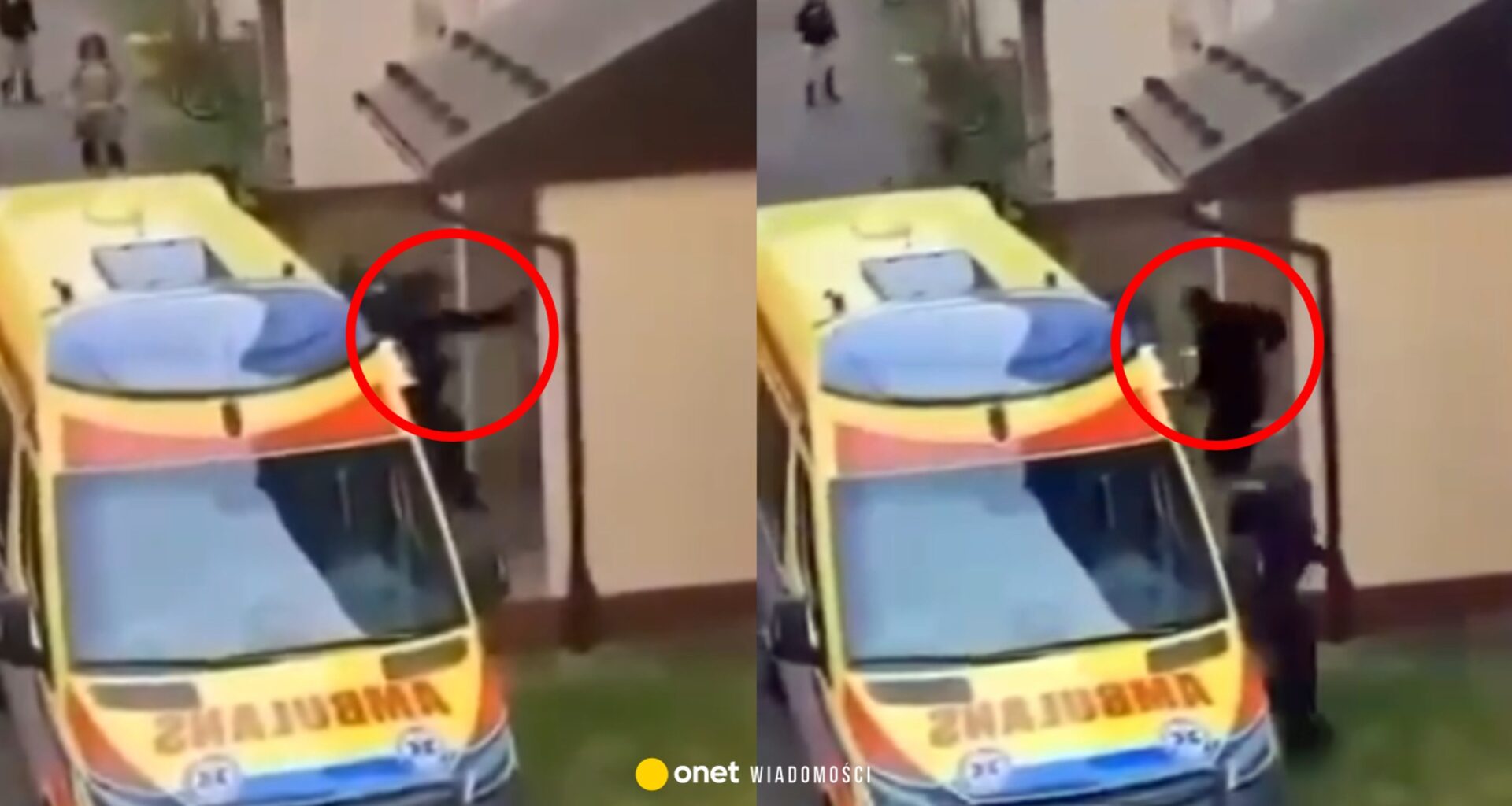 Zabił matkę i rzucił się na mundurowych z maczetą. Dramatyczne nagranie z Sanoka