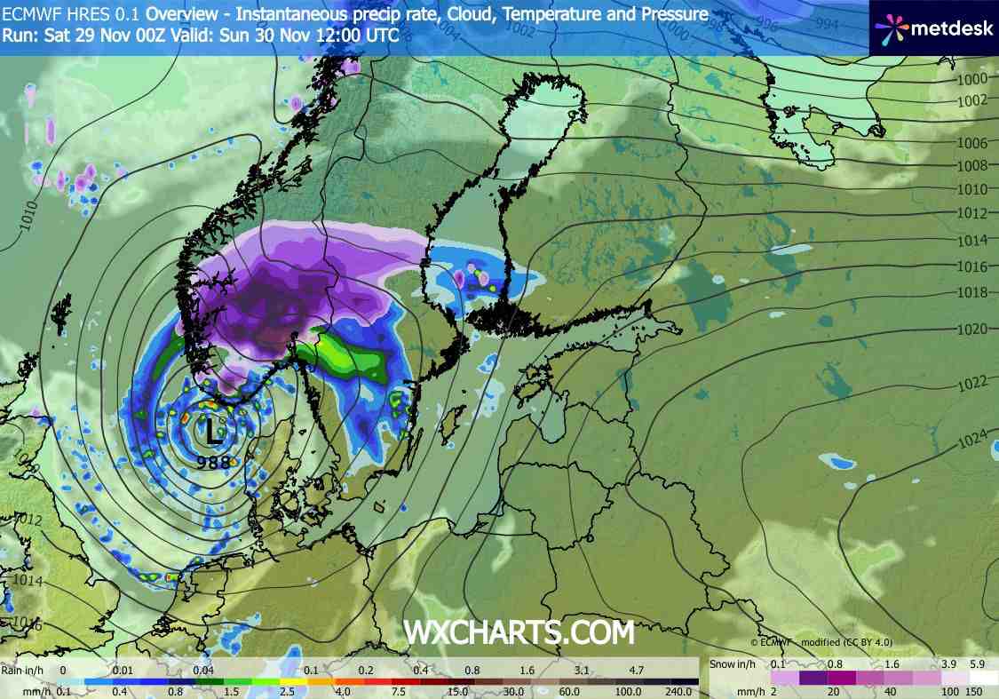 silne opady śniegu w Europie