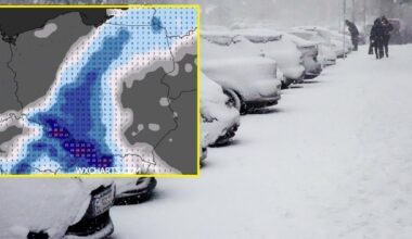 Główna śnieżyca przejdzie w pasie od północnego wschodu po centrum i południowy zachód