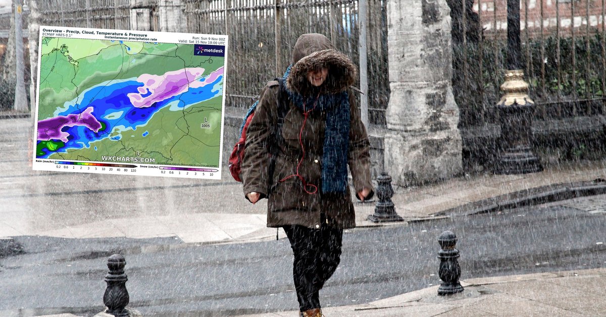 W drugiej połowie tygodnia oprócz deszczu pojawią się też opady śniegu