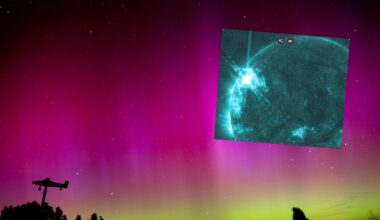 Alert zorzowy nad Polską. (screen: Facebook/Z głową w gwiazdach)